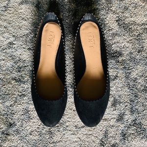 Black Suede Flats